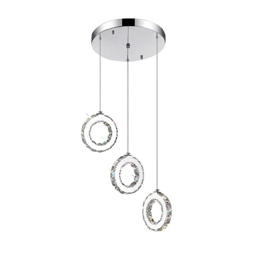 CWI Lighting Ring 16" Multi Pendant, Stainless Steel - 5417P16ST-R