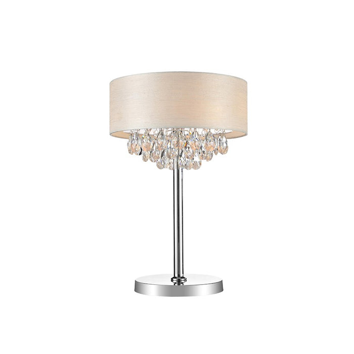 CWI Lighting Dash 3 Light Table Lamp, Chrome - 5443T14C-OffWhite