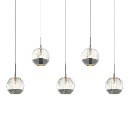 5 Light Multi Light Pendant, Chrome