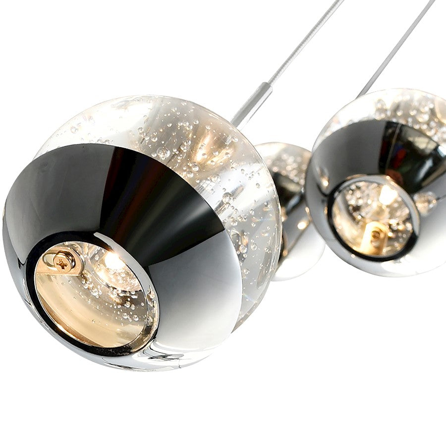 5 Light Multi Light Pendant, Chrome