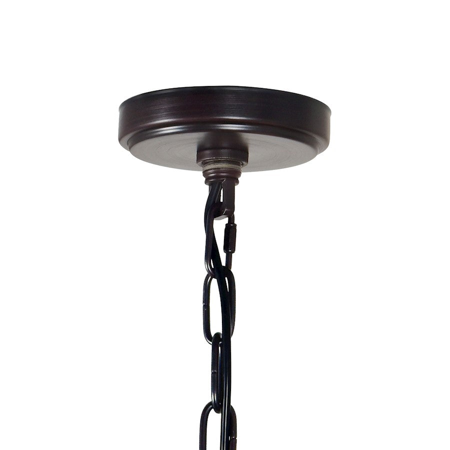 12 Light Up Chandelier, Brown