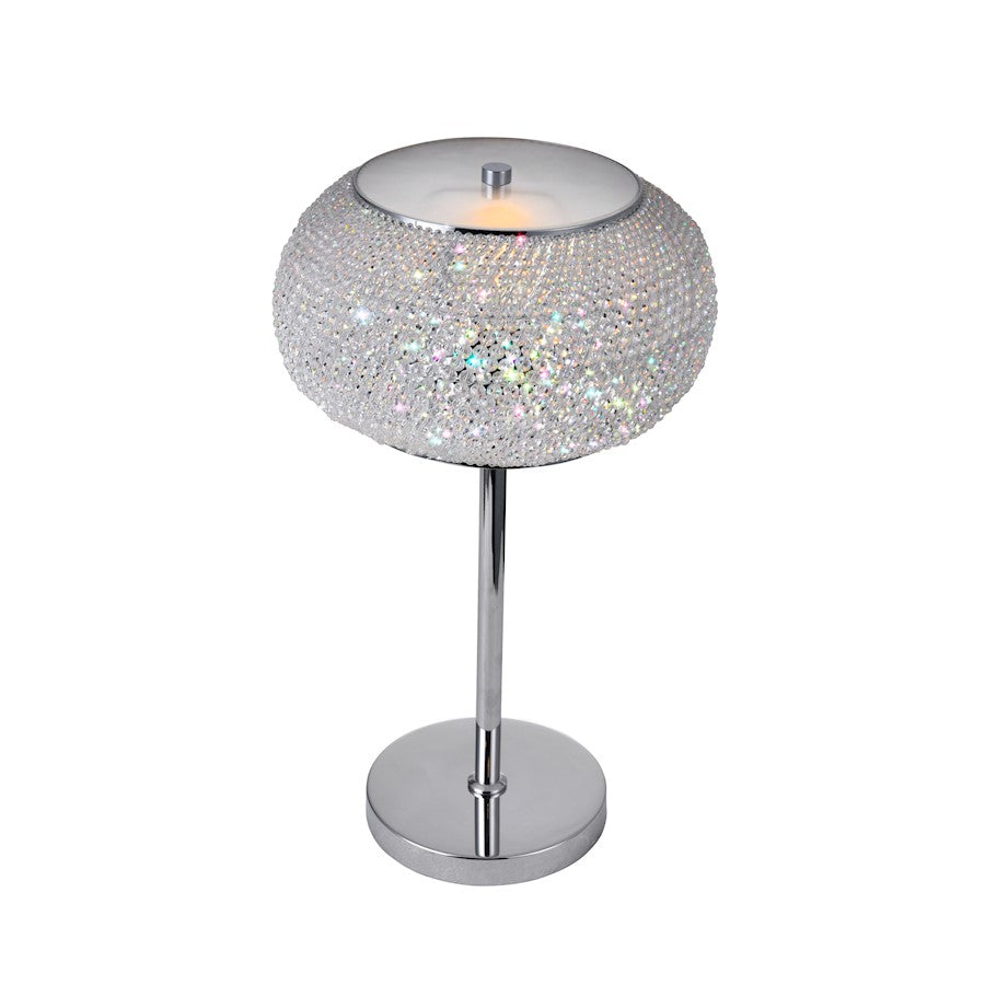 Tiffany Table Lamp, Chrome