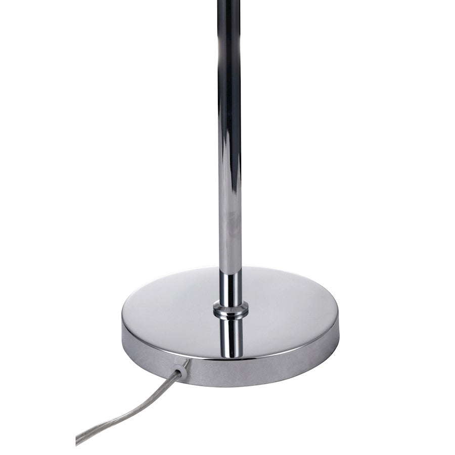 Tiffany Table Lamp, Chrome