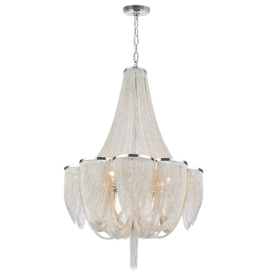 CWI Lighting Taylor 18 Light Down Chandelier, Chrome - 5480P34C