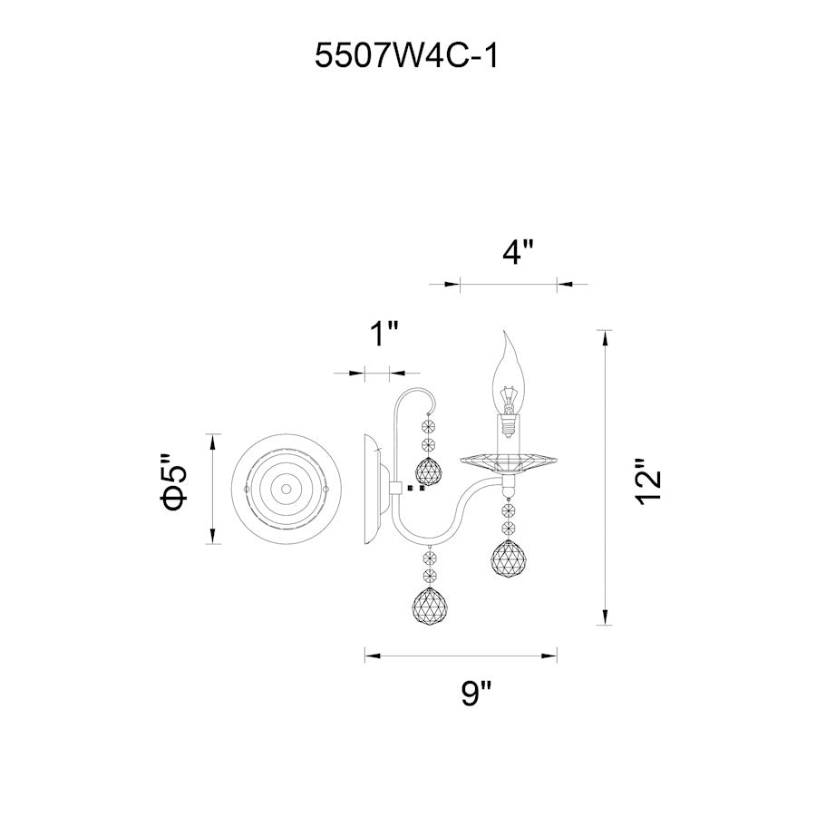 1 Light Wall Sconce