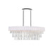 CWI Franca 8 Light Drum Shade Chandelier, Off White - 5523P38C-O-OffWhite