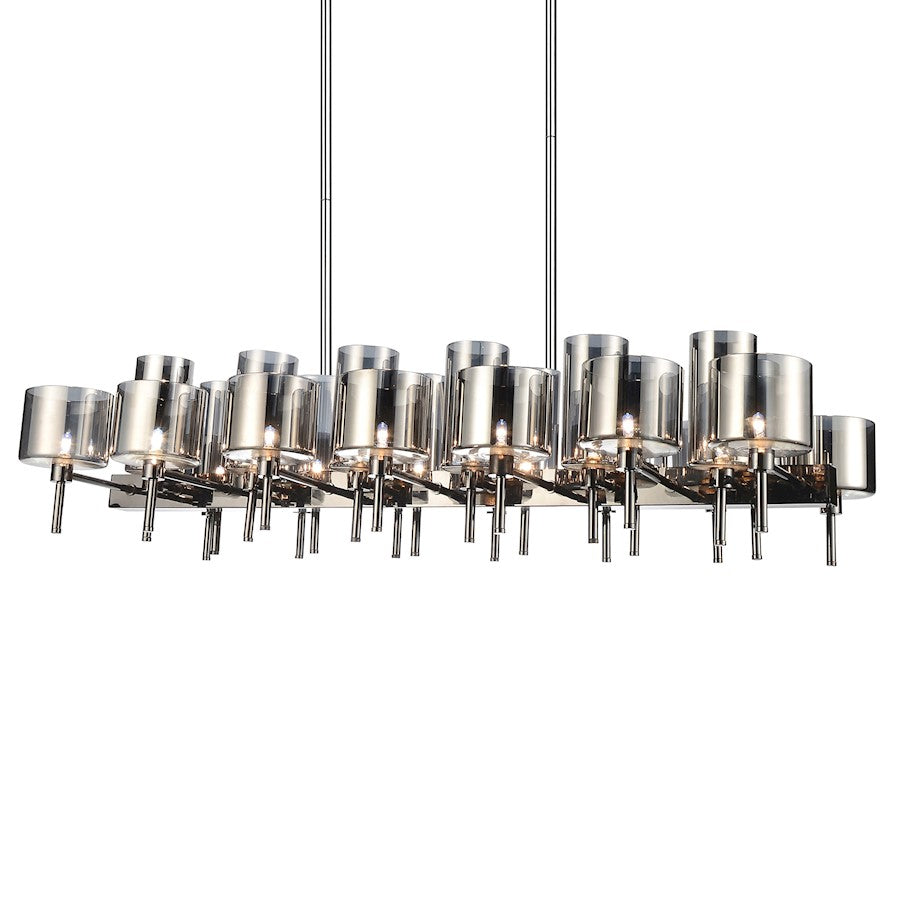 26 Light Up Chandelier, Pearl Black