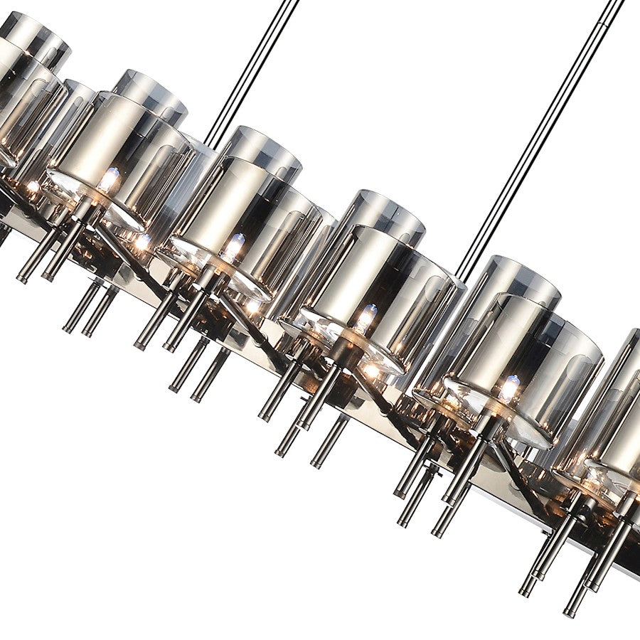 26 Light Up Chandelier, Pearl Black