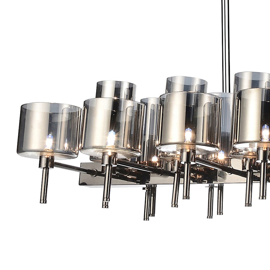 26 Light Up Chandelier, Pearl Black