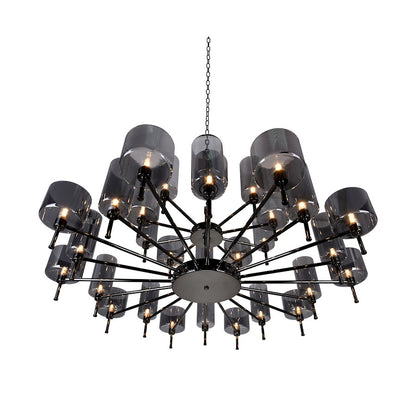 30 Light Up Chandelier, Pearl Black