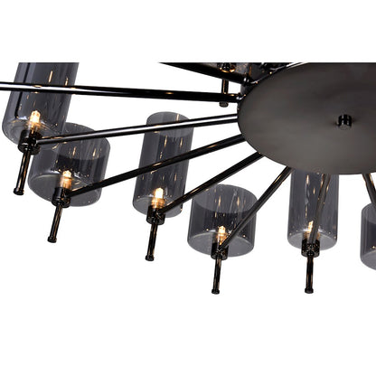 30 Light Up Chandelier, Pearl Black