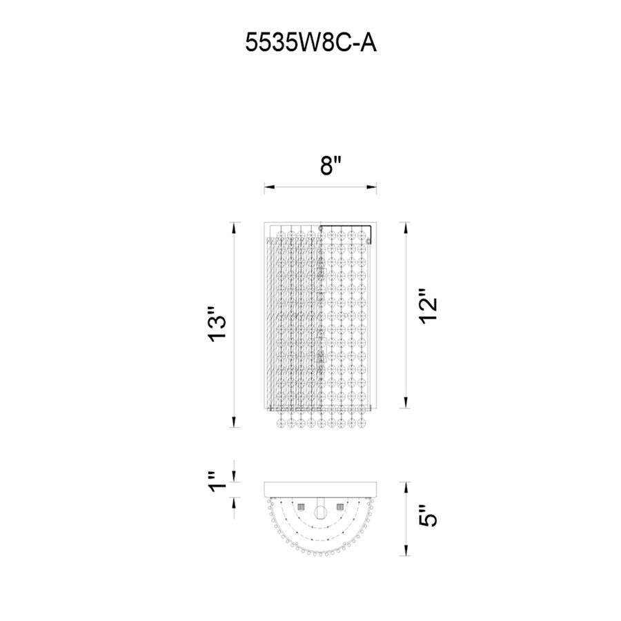 2 Light Wall Sconce