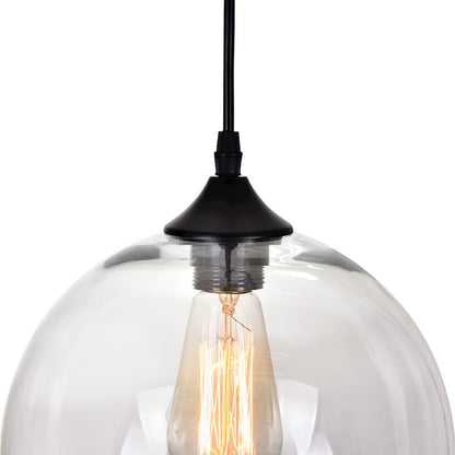 1 Light 10" Down Mini Pendant, Black