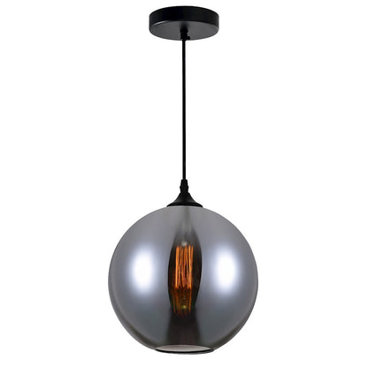 1 Light 10" Down Mini Pendant, Black