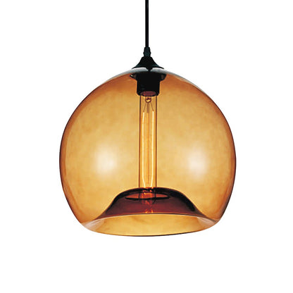 1 Light 12" Down Mini Pendant, Black