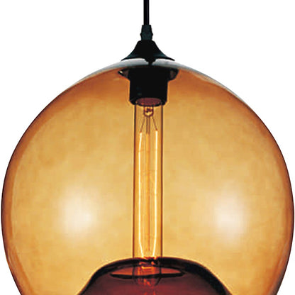 1 Light 12" Down Mini Pendant, Black