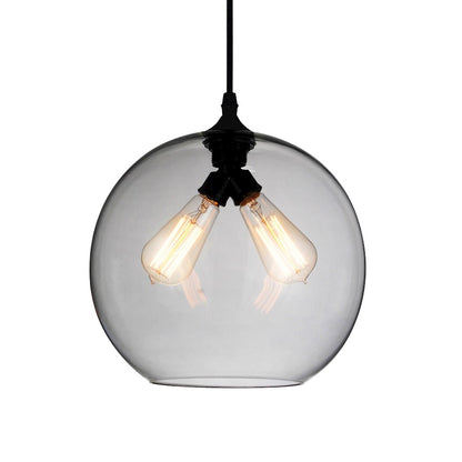 2 Light Down Mini Pendant, Black