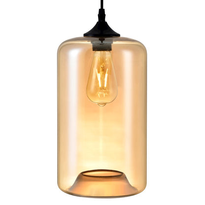 1 Light Down Mini Pendant, Black