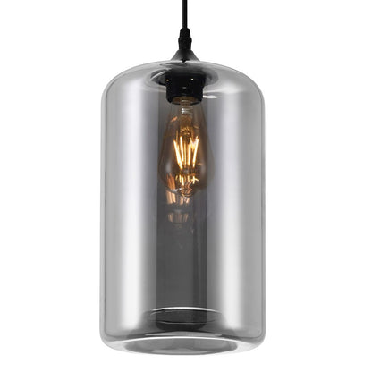 1 Light 7" Down Mini Pendant, Black