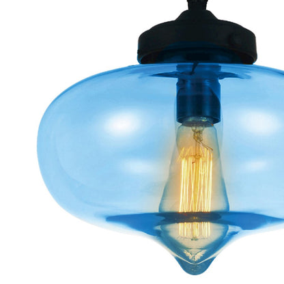 1 Light 11" Down Mini Pendant, Black