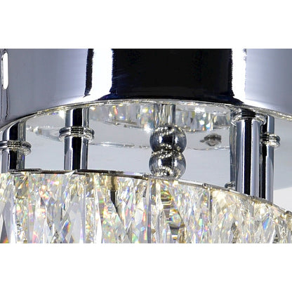 CWI Lighting Vienna Flush Mount, Stainless Steel