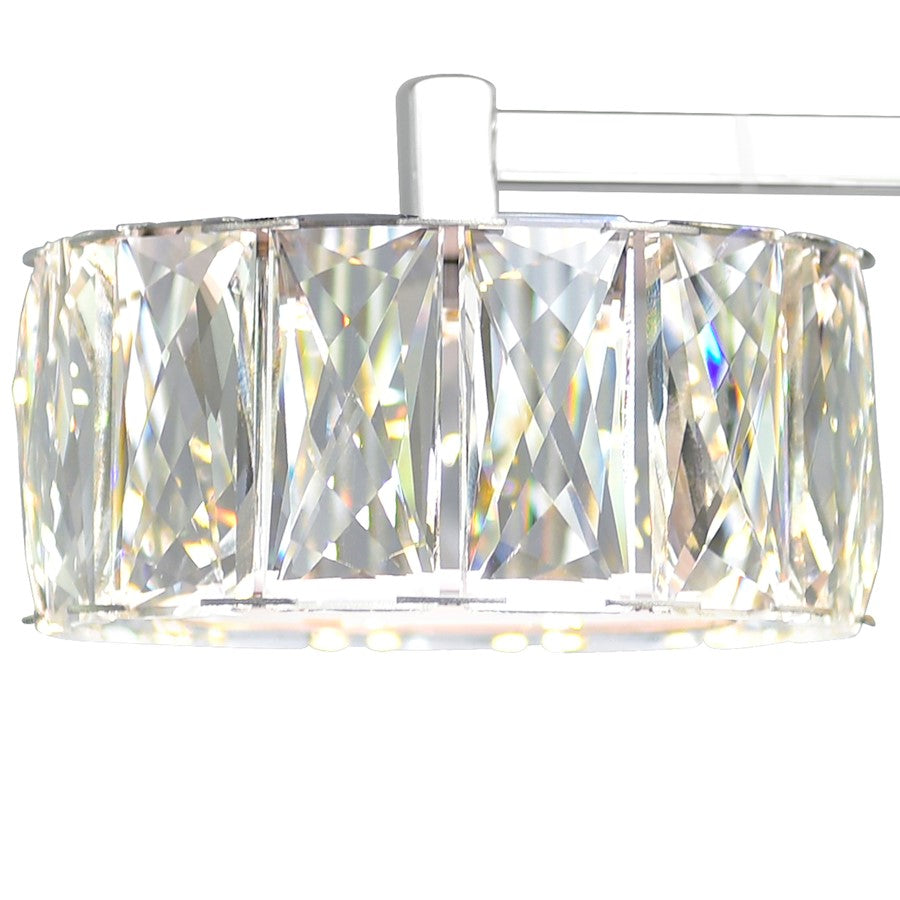 Milan Bathroom Vanity Light, Chrome