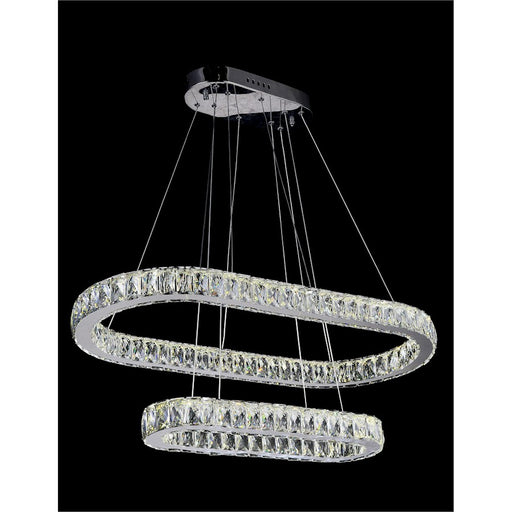 CWI Lighting Milan Chandelier, Stainless - 5628P34ST-2O