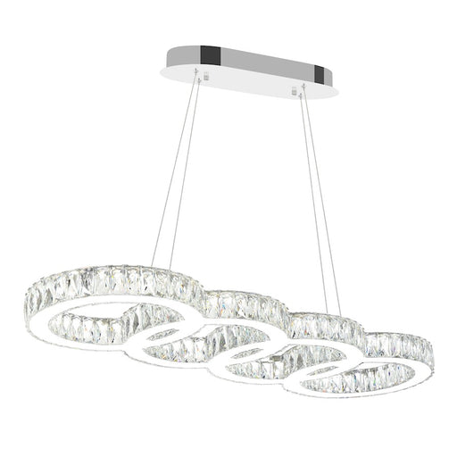 CWI Lighting Milan Chandelier, Stainless Steel - 5629P33ST-O