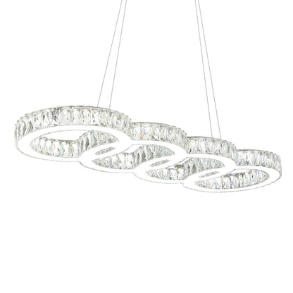 Milan Chandelier, Stainless Steel