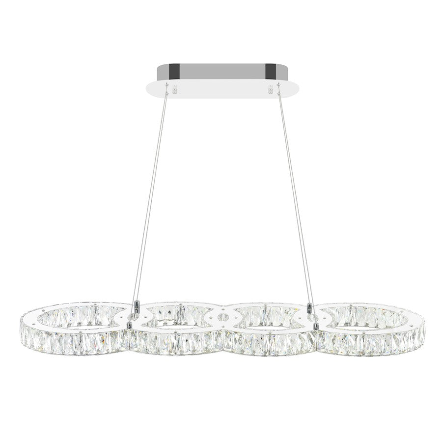 Milan Chandelier, Stainless Steel