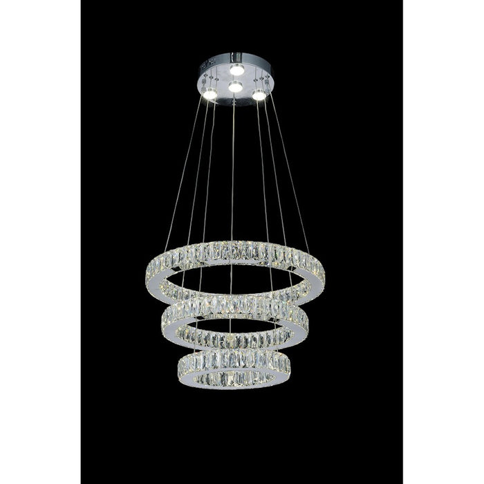 CWI Lighting Florence 20" Chandelier, Chrome