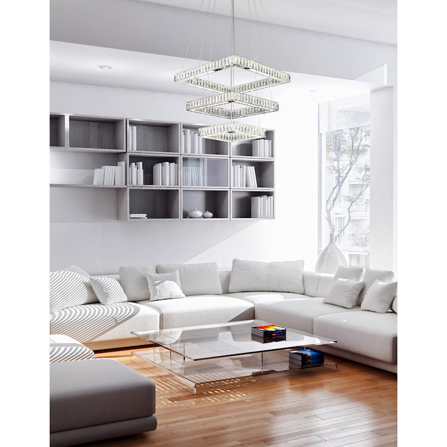 Florence Chandelier, Stainless Steel