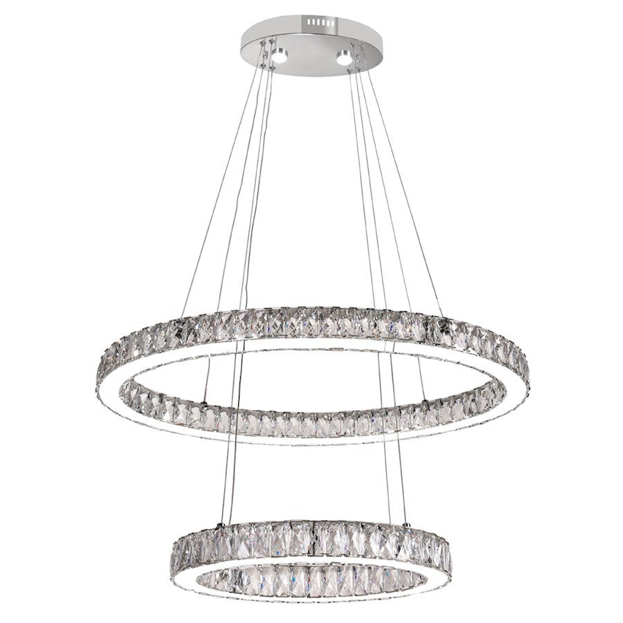 Florence 27" Chandelier, Chrome