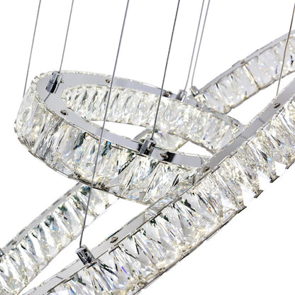 Florence 27" Chandelier, Chrome