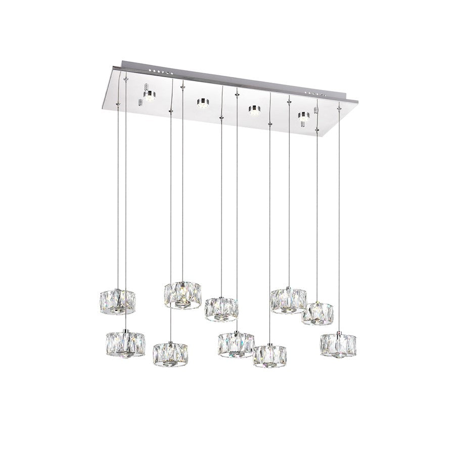 CWI Lighting Milan Multi Pendant, Stainless Steel - 5636P28ST-RC