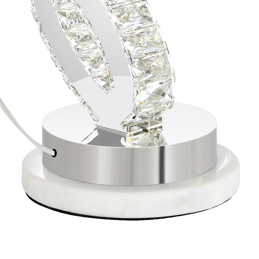 Balanced Table Lamp, Chrome