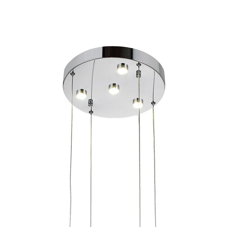 Arendelle Chandelier, Stainless Steel