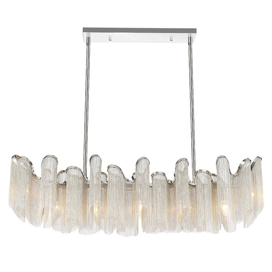 CWI Lighting Daisy 13 Light Down Chandelier, Chrome - 5650P47C