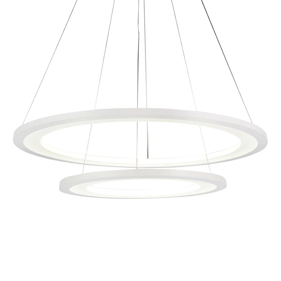 Alloha 20" Chandelier, White