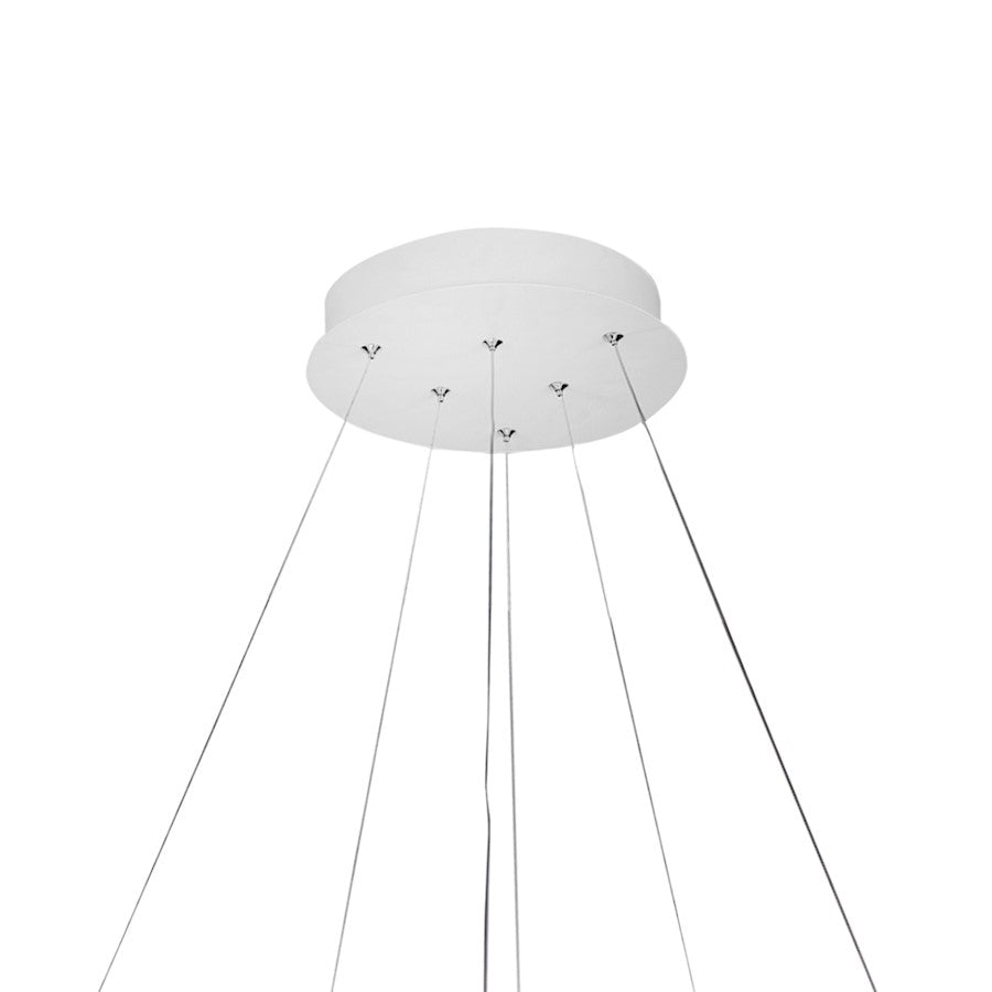 Alloha 20" Chandelier, White