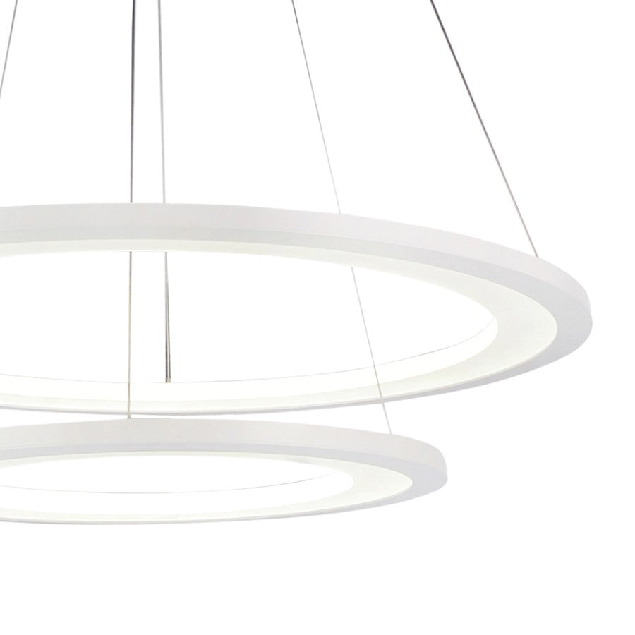 Alloha 24" Chandelier, White