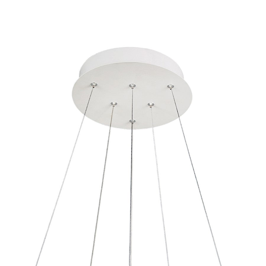 Alloha 24" Chandelier, White