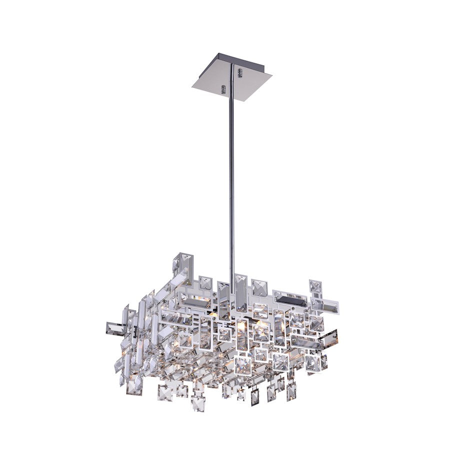 CWI Lighting Arley 8 Light Chandelier, Chrome - 5689P21-8-601