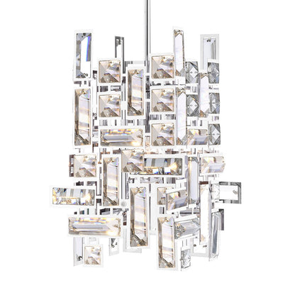 1 Light Mini Chandelier, Chrome