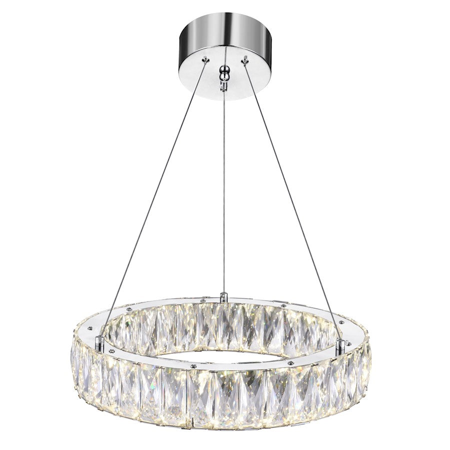 Juno 16" Chandelier, Chrome