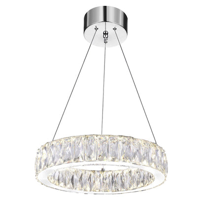 Juno 16" Chandelier, Chrome