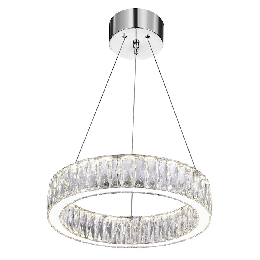 Juno 20" Chandelier, Chrome