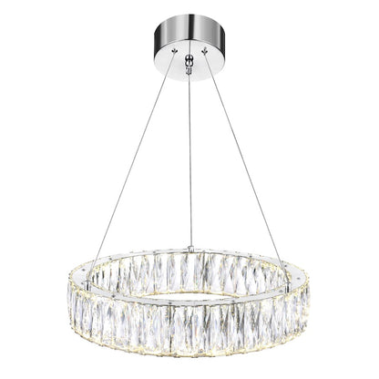 Juno 20" Chandelier, Chrome