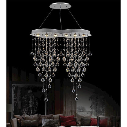 CWI Lighting Robin 6 Light Down Chandelier, Chrome - 6640P32C-O