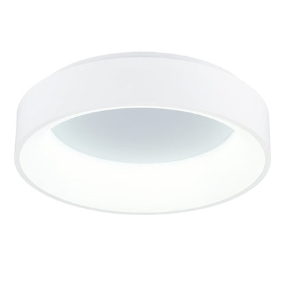 CWI Lighting Arenal 18" Drum Shade Flush Mount, White